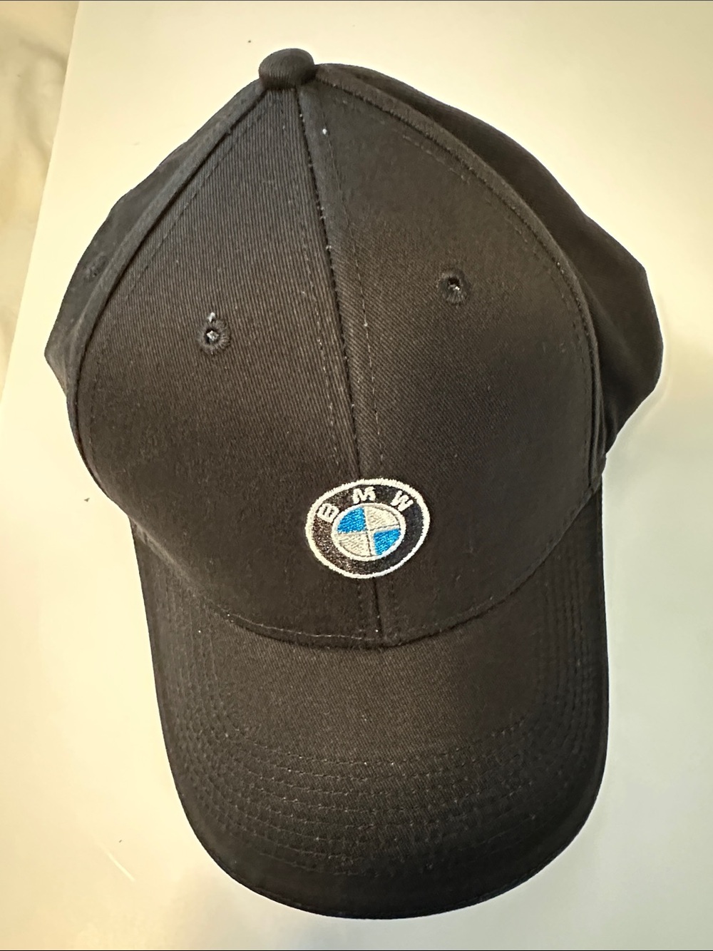 BMW Black Baseball Cap with Blue & White Roundel